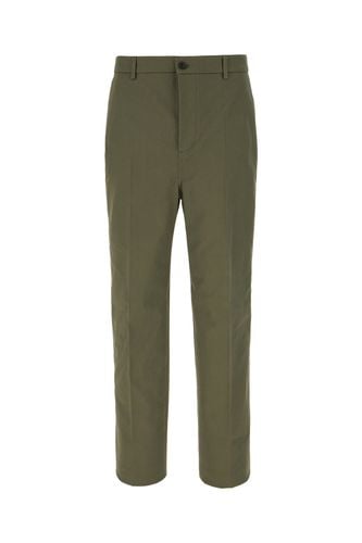 Military Green Stretch Cotton Pants - Valentino Garavani - Modalova