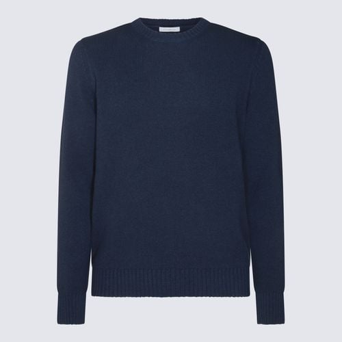 Malo Blue Wool Knitwear - Malo - Modalova