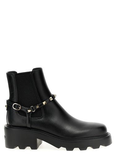 Rockstud Ankle Boots - Valentino Garavani - Modalova