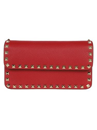 Wallet W/strap Rockstud Platinum Studs - Valentino Garavani - Modalova