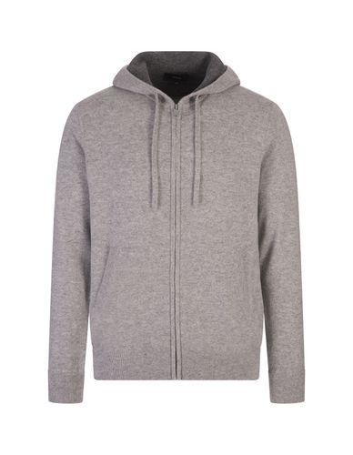 Vince Grey Cashmere Full Zip Hoodie - Vince - Modalova