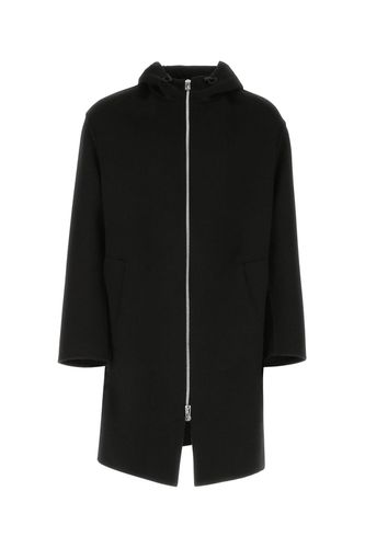 Double Face Brushed Hooded Coat - Bottega Veneta - Modalova