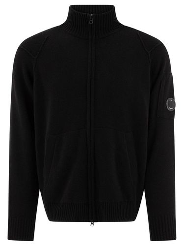 C. P. Company Lens Detailed Zip-up Knitted Cardigan - C.P. Company - Modalova