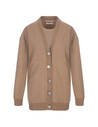 Maxi Cardigan With Buttons In Camel Cashmere - Fedeli - Modalova