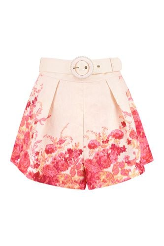 Zimmermann Printed Linen Shorts - Zimmermann - Modalova