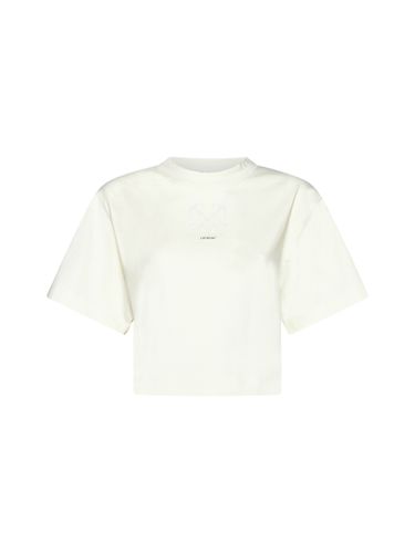 Off-White Pearl Embellished T-shirt - Off-White - Modalova