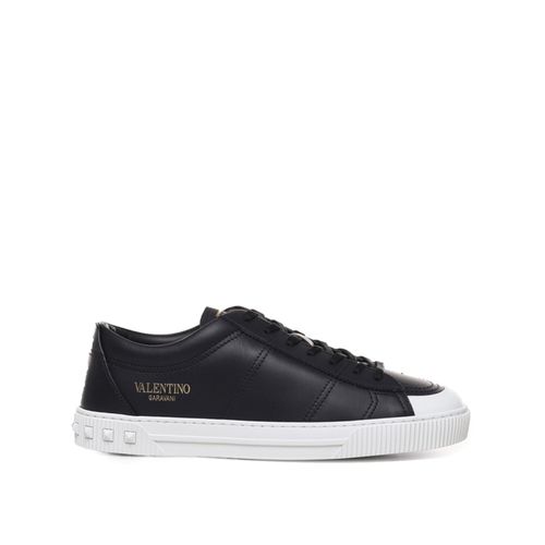 Garavani Cityplanet Leather Sneakers - Valentino Garavani - Modalova