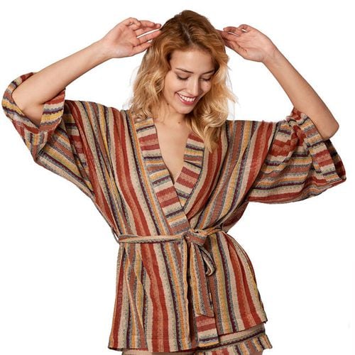 Navajo Style Knitted Kimono - MC2 Saint Barth - Modalova