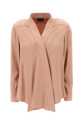 Antiqued Pink Silk Blouse - Giorgio Armani - Modalova