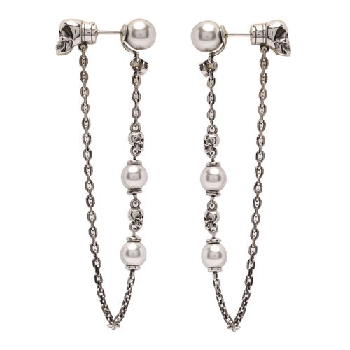 Skull Pendant Earrings - Alexander McQueen - Modalova