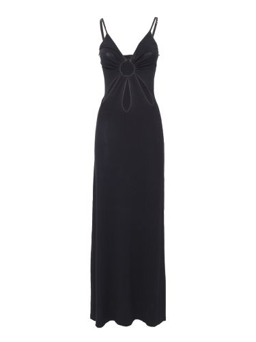 Long Knitted Dress - Elisabetta Franchi - Modalova