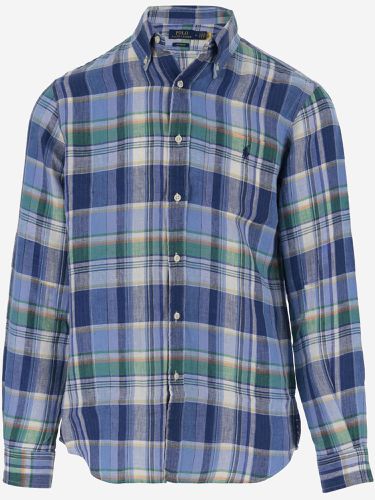 Linen Shirt With Check Pattern - Ralph Lauren - Modalova