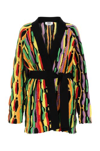 MSGM Multicolor Cotton Cardigan - MSGM - Modalova