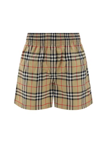 Beige Vintage Check Cotton Bermuda Shorts - Burberry - Modalova