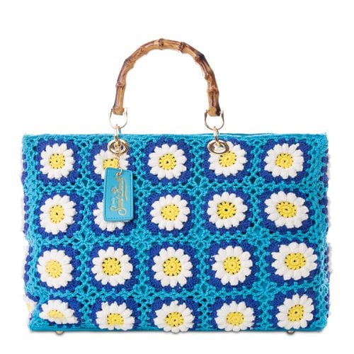 Handmade Tiles Crochet Bag Victoria - MC2 Saint Barth - Modalova