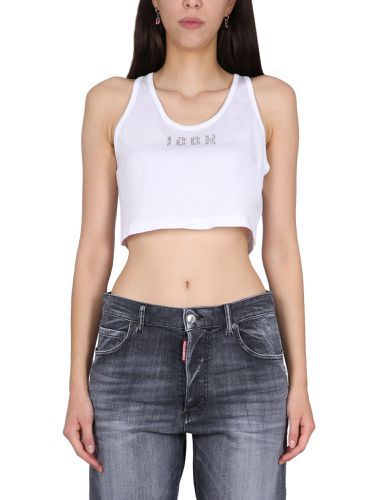 Dsquared2 Crop Top With Logo - Dsquared2 - Modalova