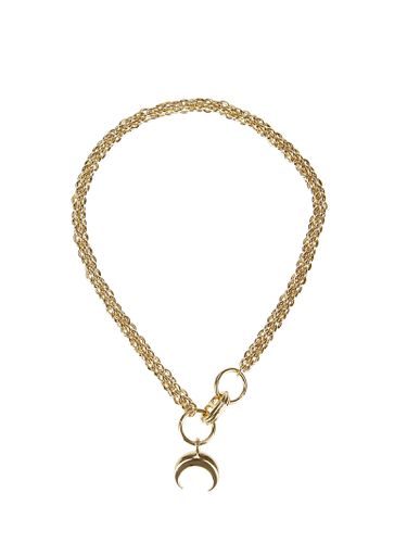 Gold Platted Charm Necklace - Marine Serre - Modalova