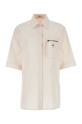 Fendi Light Pink Poplin Shirt - Fendi - Modalova