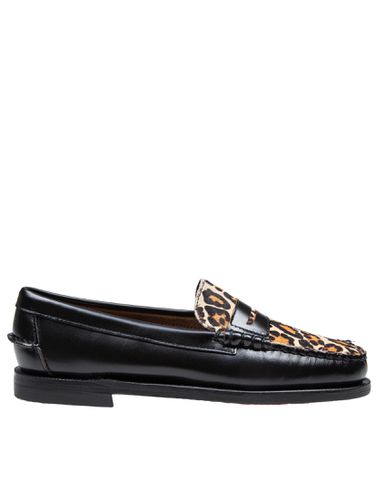 Dan Vamp Leather Mocasin Color Black/spotted - Sebago - Modalova