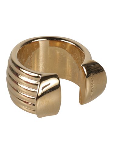 Ferragamo Logo Engraved Ring - Ferragamo - Modalova