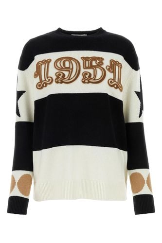 Embroidered Wool Blend Dirce Oversize Sweater - Max Mara - Modalova