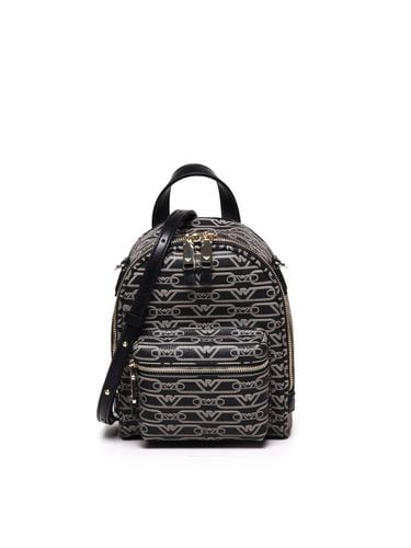 Backpack With Monogram - Emporio Armani - Modalova