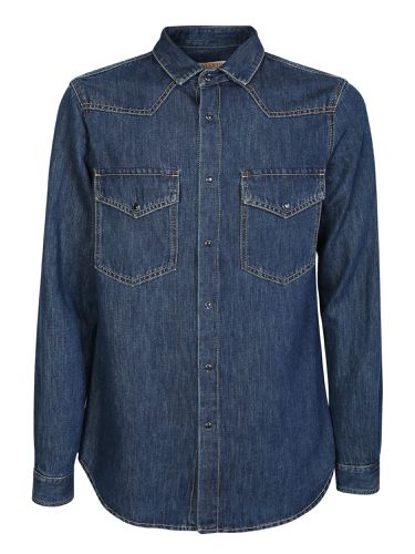 Valentino Texan Denim Shirt - Valentino - Modalova