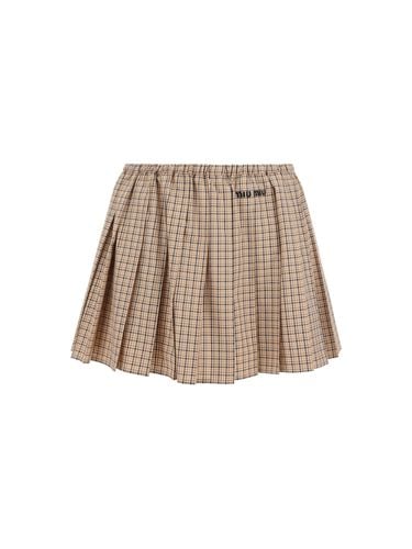 Miu Miu Mini Skirt - Miu Miu - Modalova