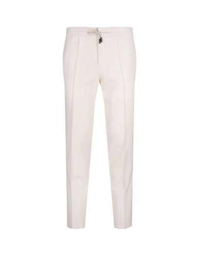 Stretch Wool Tapered Trousers - Hugo Boss - Modalova