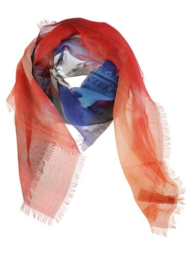 Fringe Edges Logo Scarf - Alexander McQueen - Modalova