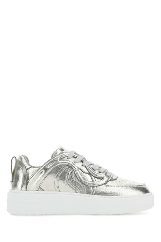 Silver Synthetic Leather S-wave Sneakers - Stella McCartney - Modalova