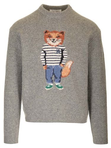 Dressed Fox Intarsia Jumper - Maison Kitsuné - Modalova