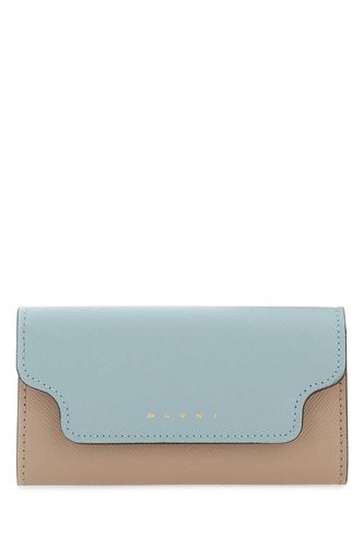 Two-tone Leather Key Chain Case - Marni - Modalova