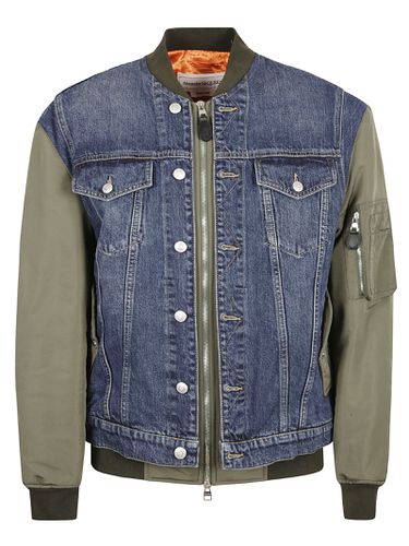 Alexander McQueen Denim Bomber - Alexander McQueen - Modalova