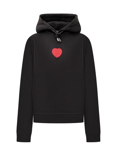 Heart Patch Drawstring Hoodie - Dsquared2 - Modalova