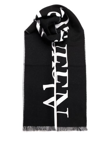 Logo Fringed Edge Scarf - Alexander McQueen - Modalova