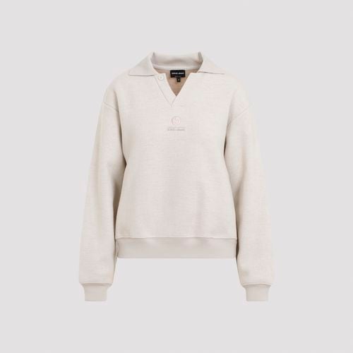 Cashmere Polo Sweatshirt - Giorgio Armani - Modalova