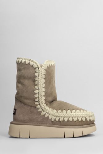 Eskimo Bounce 24 Low Heels Ankle Boots In Suede - Mou - Modalova