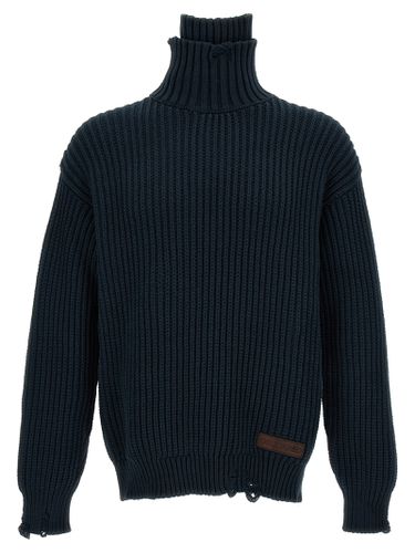 Broken Stitch Double Collar Sweater - Dsquared2 - Modalova