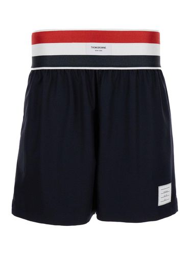 Thom Browne Logo-patch Shorts - Thom Browne - Modalova