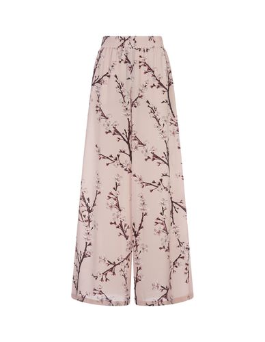 Flowers Wide-leg Trousers In - Alexander McQueen - Modalova