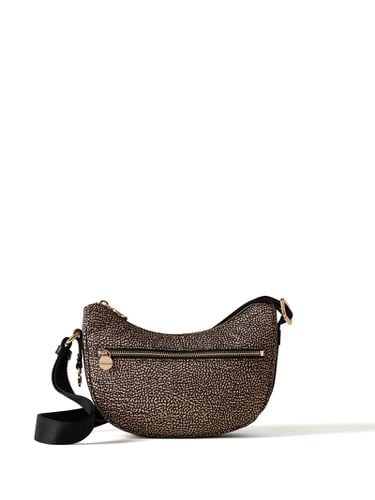 Hobo Luna Mini Shoulder Bag In Op Fabric - Borbonese - Modalova