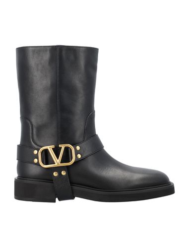 V-logo Biker Boots - Valentino Garavani - Modalova