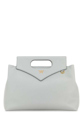 Light Grey Leather Large Soft Diamond Handbag - MCM - Modalova