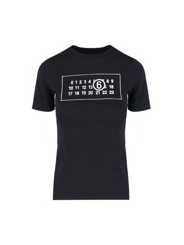 MM6 Maison Margiela Logo T-shirt - MM6 Maison Margiela - Modalova