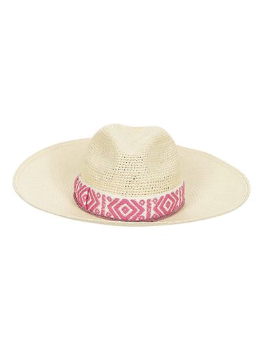 Sophie Panama Semicrochet Patterned Hatband - Borsalino - Modalova