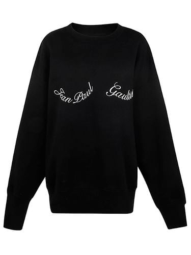 Crewneck Cotton Sweatshirt With Detail - Jean Paul Gaultier - Modalova