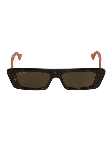 Rectangle Flat Sunglasses - Gucci Eyewear - Modalova