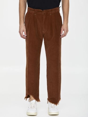 Incotex Red Cognac Velvet Trousers - Incotex Red - Modalova