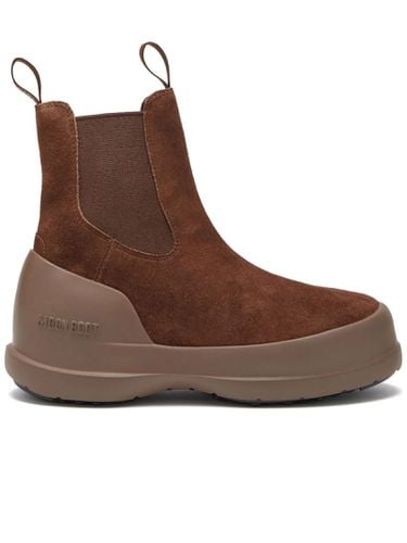 Luna Brown Suede Chelsea Boots - Moon Boot - Modalova